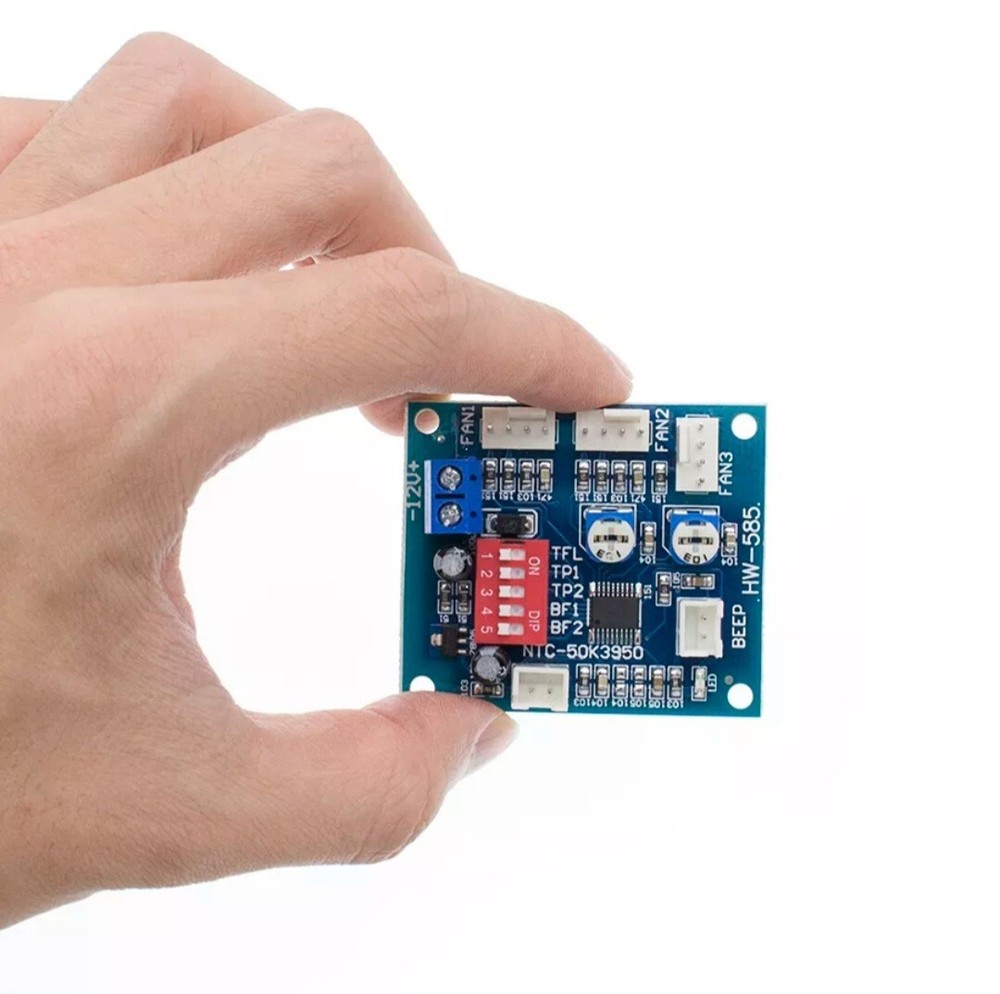 Automatic Temperature Control CPU Fan Speed DC Controller 12V PWM PC Board 🇬🇧