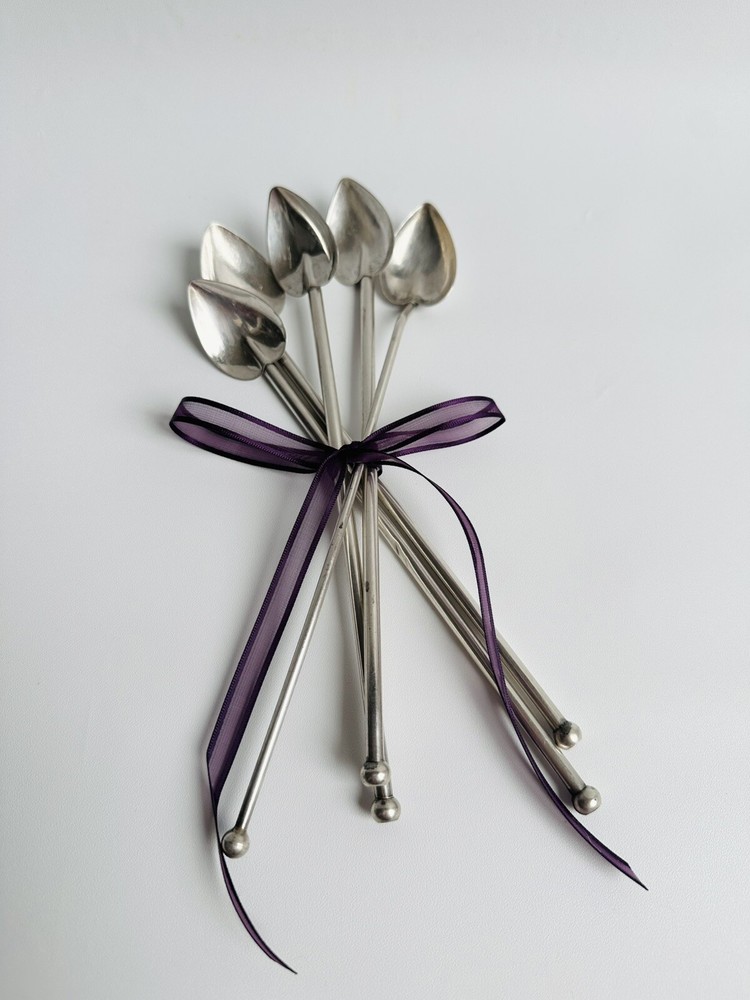 Sterling Silver Hearth Shape Spoons