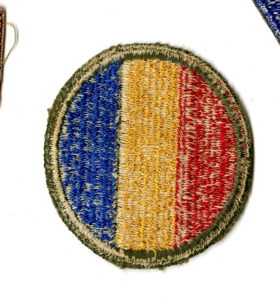 Replacement and Schools Command White Back Patch WWII Original