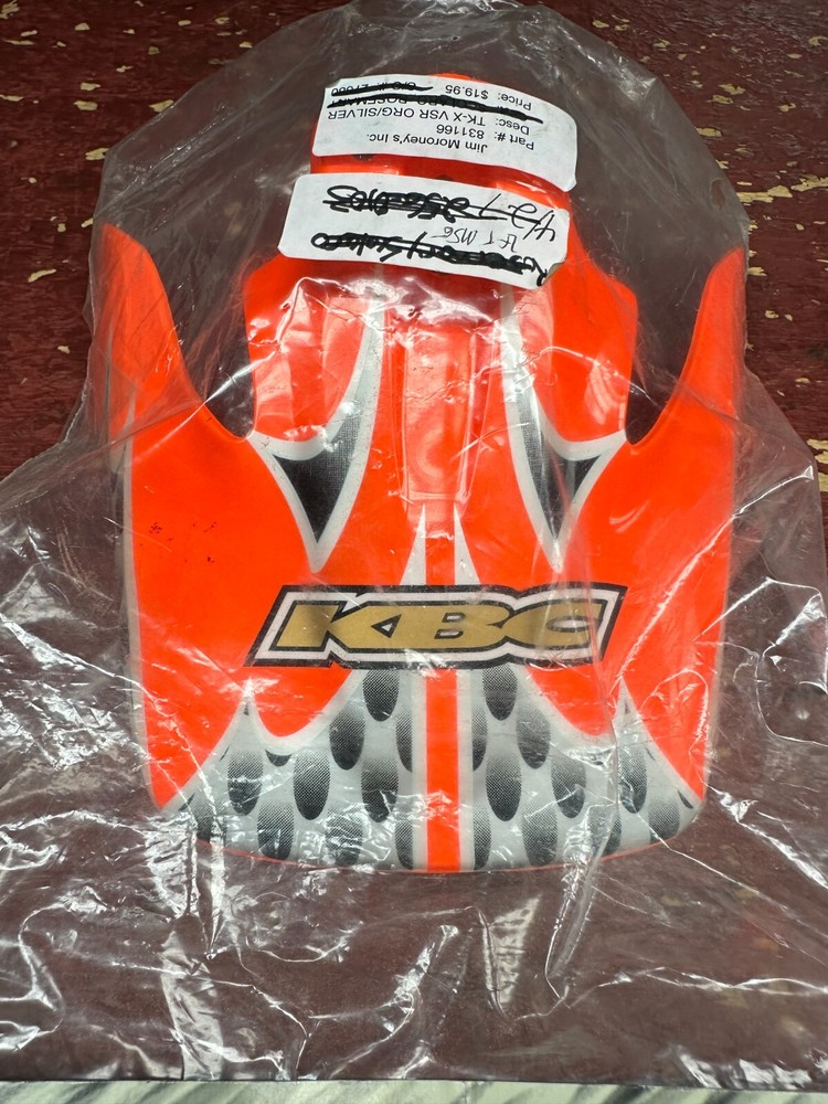 *NEW KBC TK-X Visor, #831166, Orange and Silver*