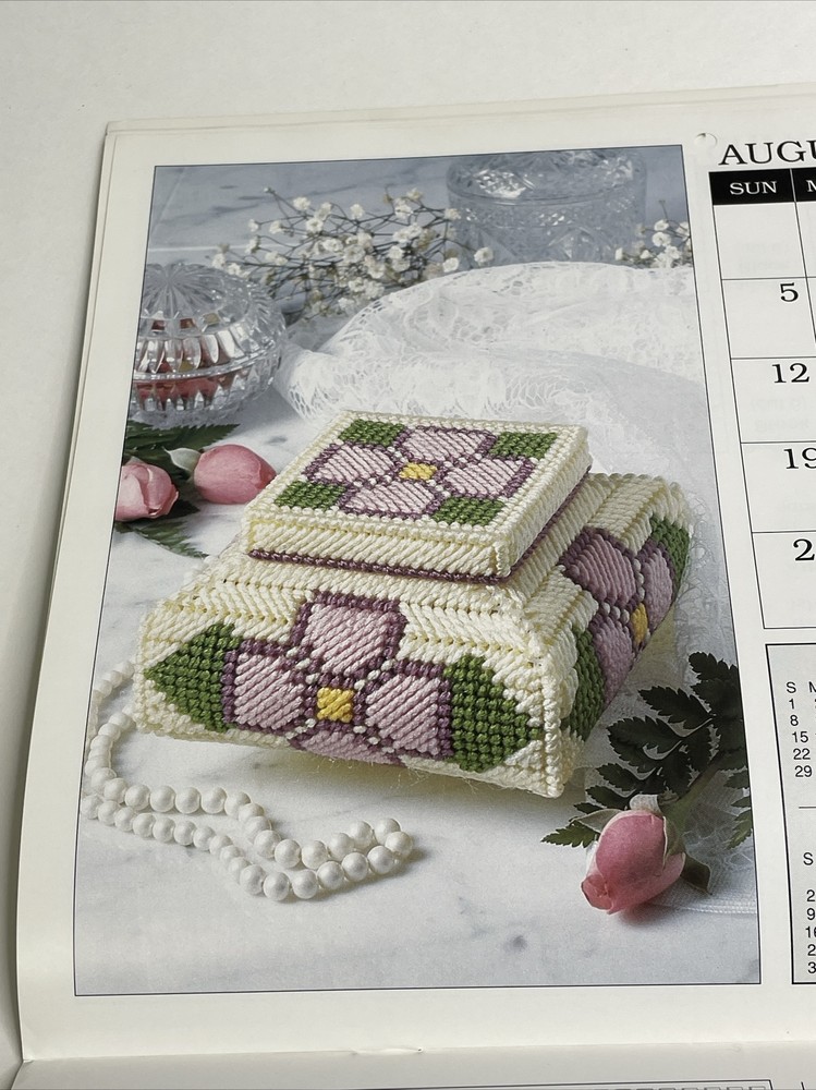 Needlecraft 1990 Plastic Canvas Calendar 12 Designs Pattern