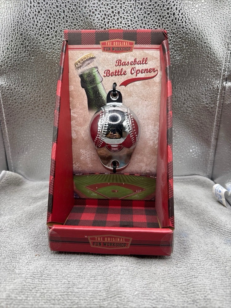 BASEBALL  Bottle Opener Wall Mounted