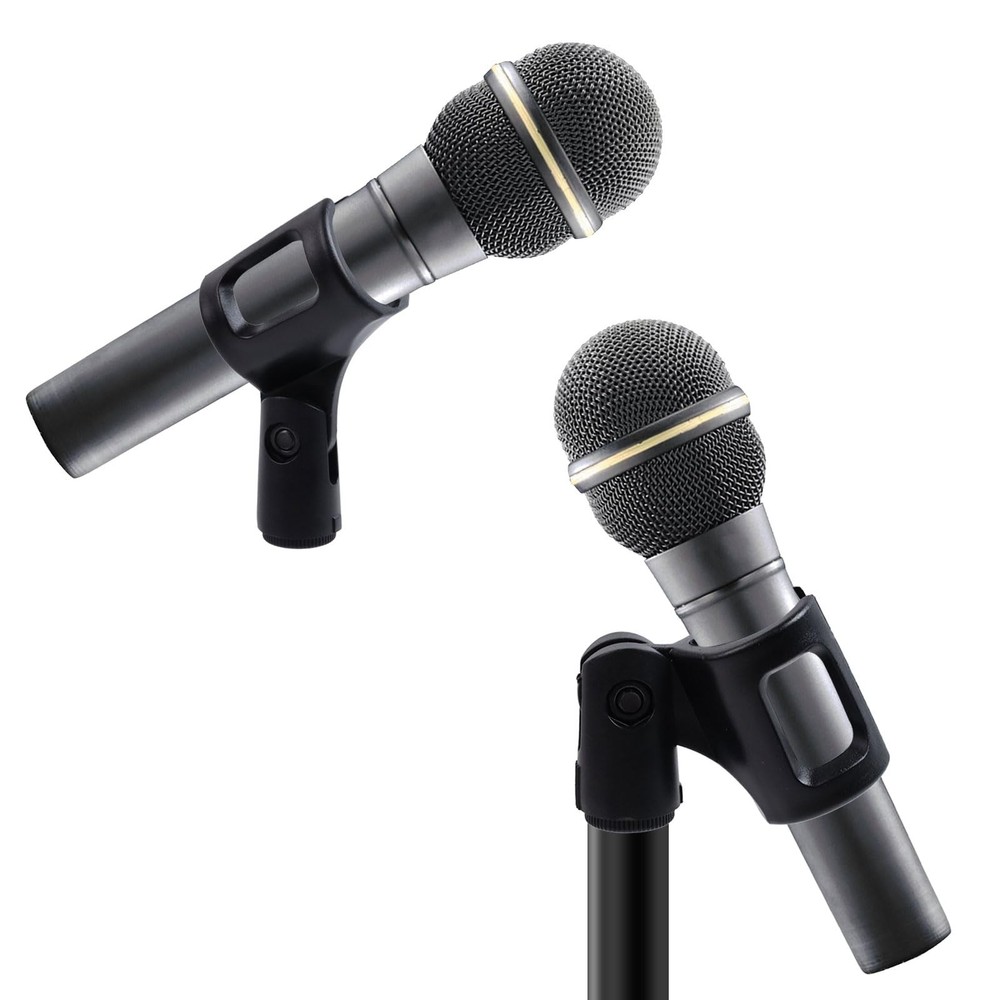 4Pcs Microphone Clip Rubber Flexible Mic Holder Handheld Wireless Mic Holder
