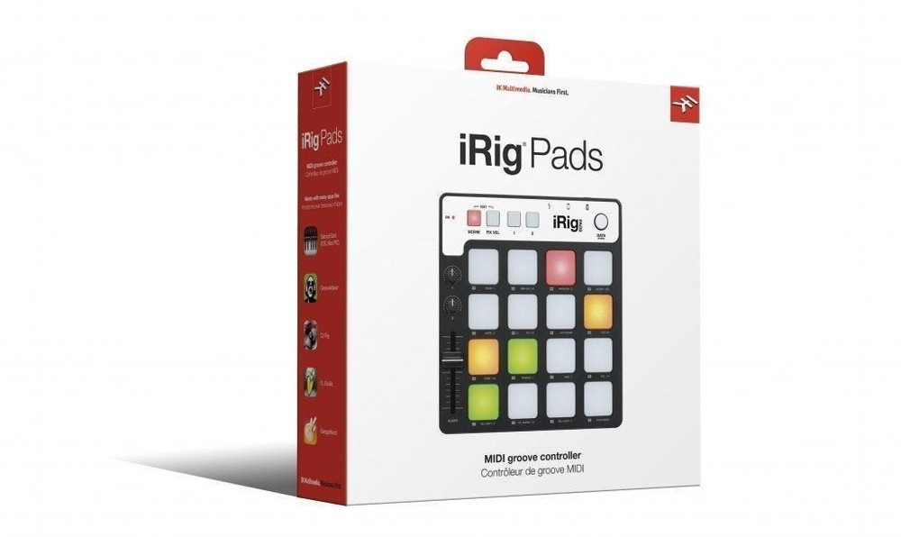 IK Multimedia iRig Pads MIDI groove controller for iPhone, iPad Mac/PC Open Box