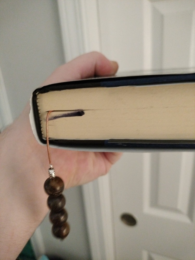 Custom Beaded Reading Bookmark