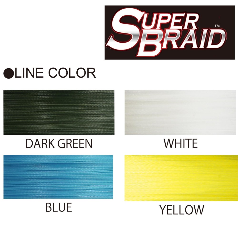 Superbraid 600 yd Floating Braid, White, 65 lb