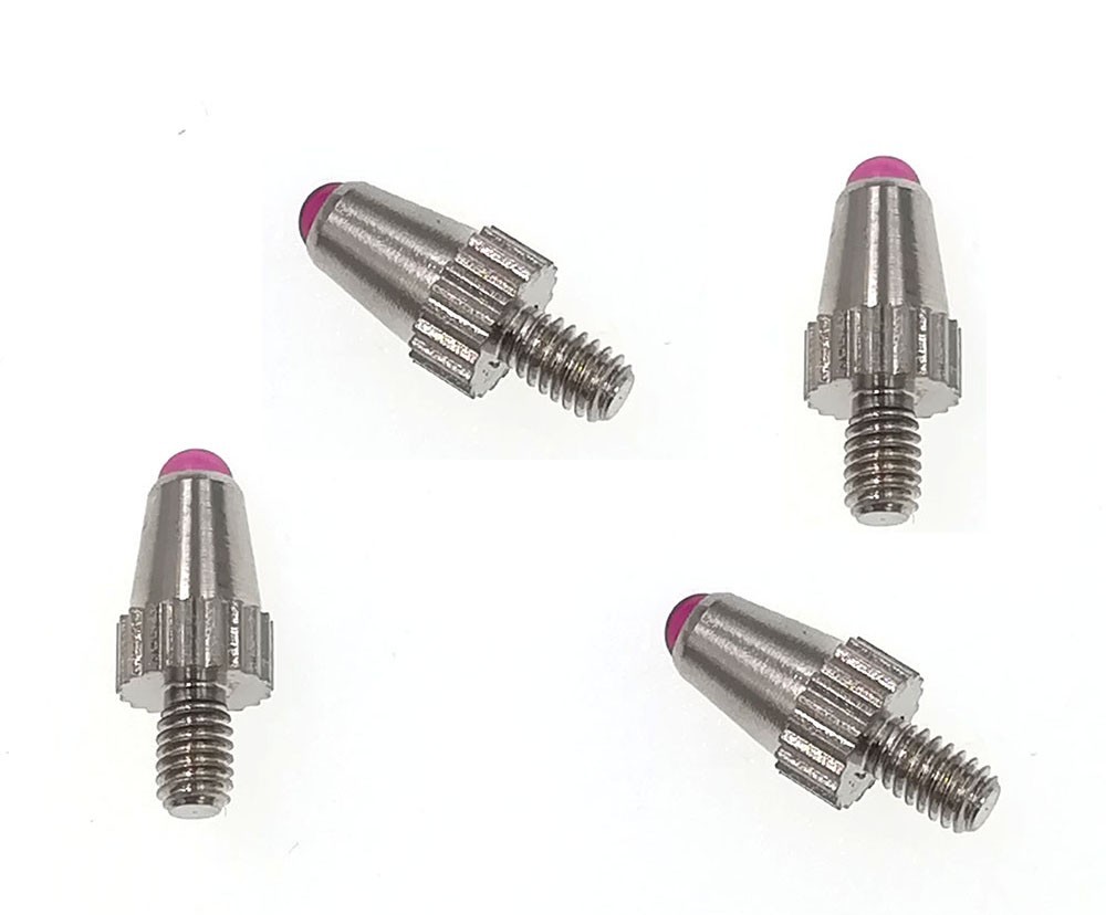 4Pcs Ruby Ball Point Contact Point For Drop Indicator Depth Gauge M2.5 Thread