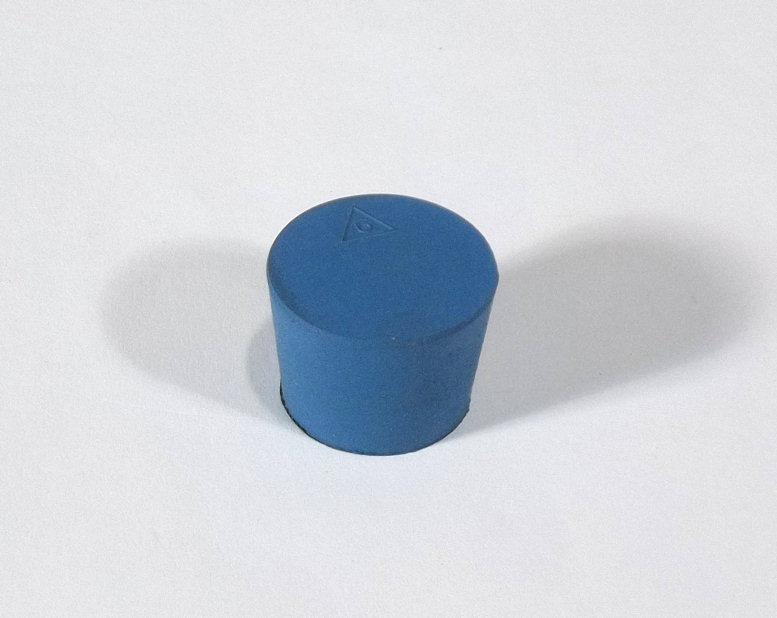 New Laboratory Stopper # 6 Solid Blue Rubber
