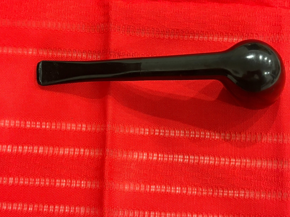 "THE PIPE" Billiard 1960’s Black Space Age Materials Hard Nylon Stem