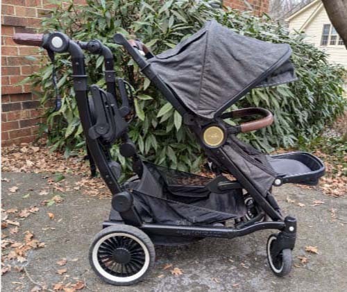 Austlen Entourage Luxury Single-to-Double Stroller Black Used