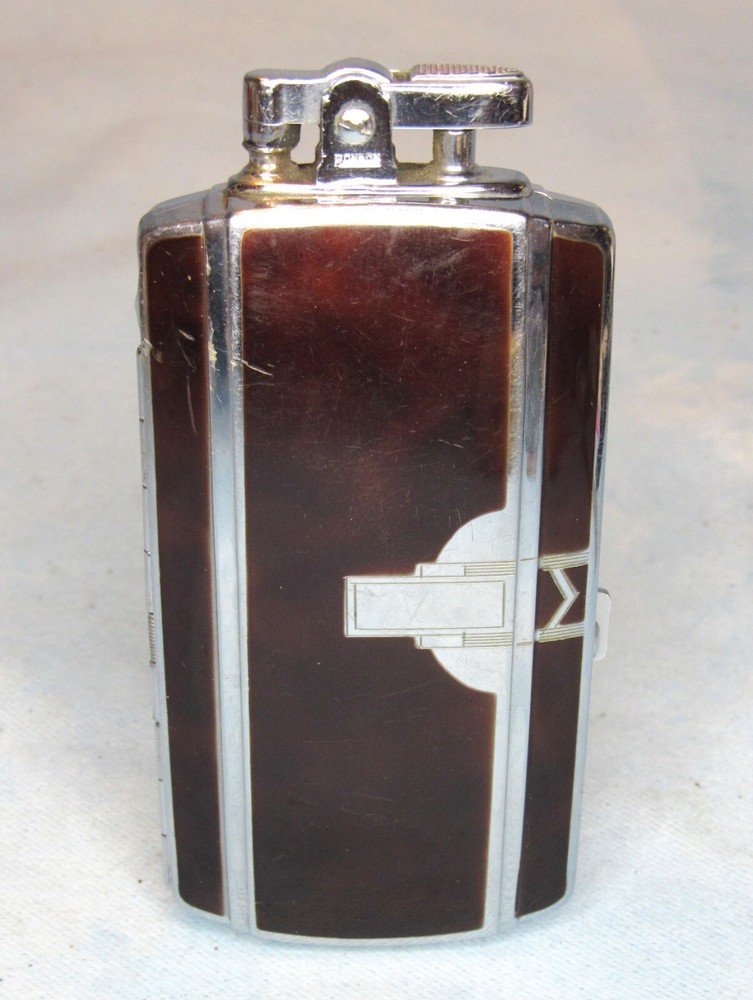 Ronson Art Metal Works Lighter Cigarette Case