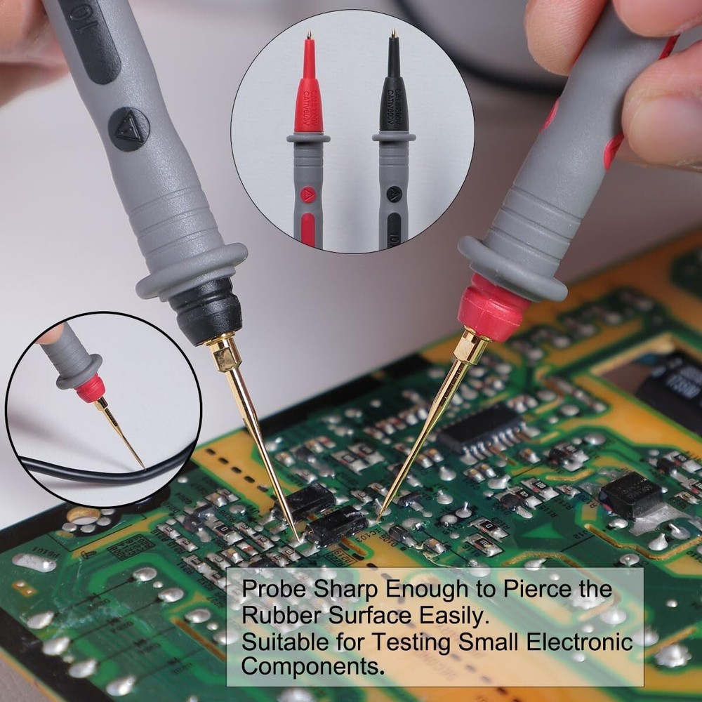 45-Piece Multimeter Leads Kit - Gold-Plated Probes & Clips for Accurate Testing