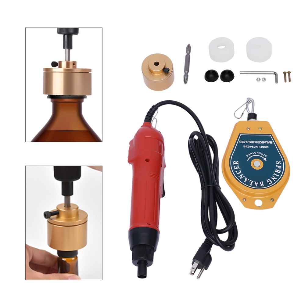 Electric Handheld Bottle Capping Machine Screw Capper Sealer Tool 110V 20-50/Min