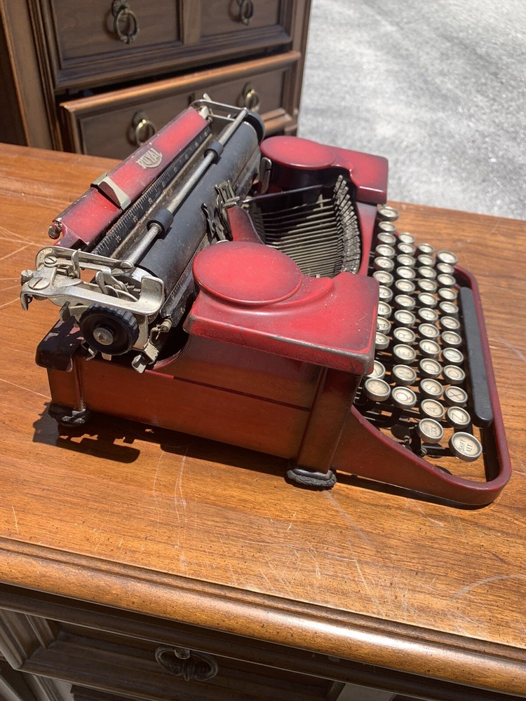 Antique Royal Red Typewriter Portable