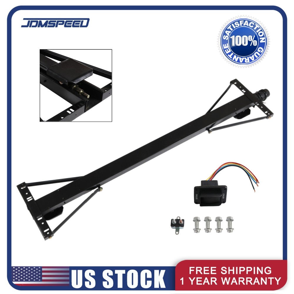 298707 Universal Rear Trailer Stabilizer Jack Stand Stabilizer Jack Kit Black