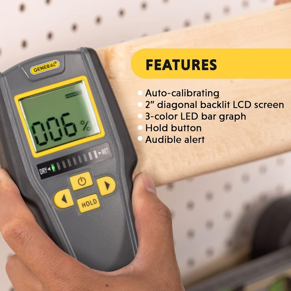 Advanced Digital Moisture Meter - Fast, Accurate Humidity Reader with Alerts