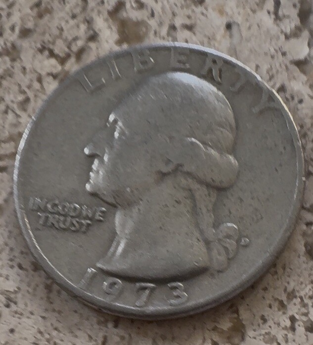 1973 D Washington Quarter Errors Filled D