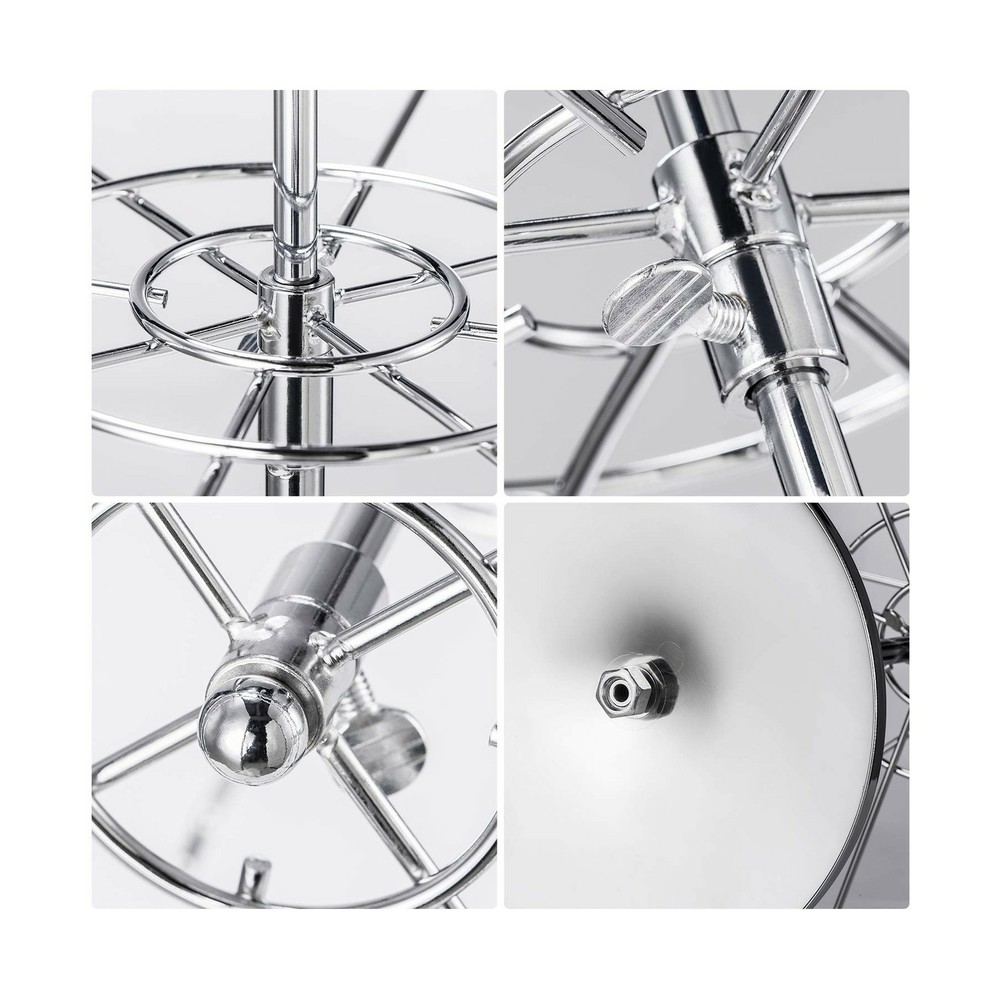 Polmart Heavy Duty Adjustable Three Tier Counter Top Spinner Display Stand