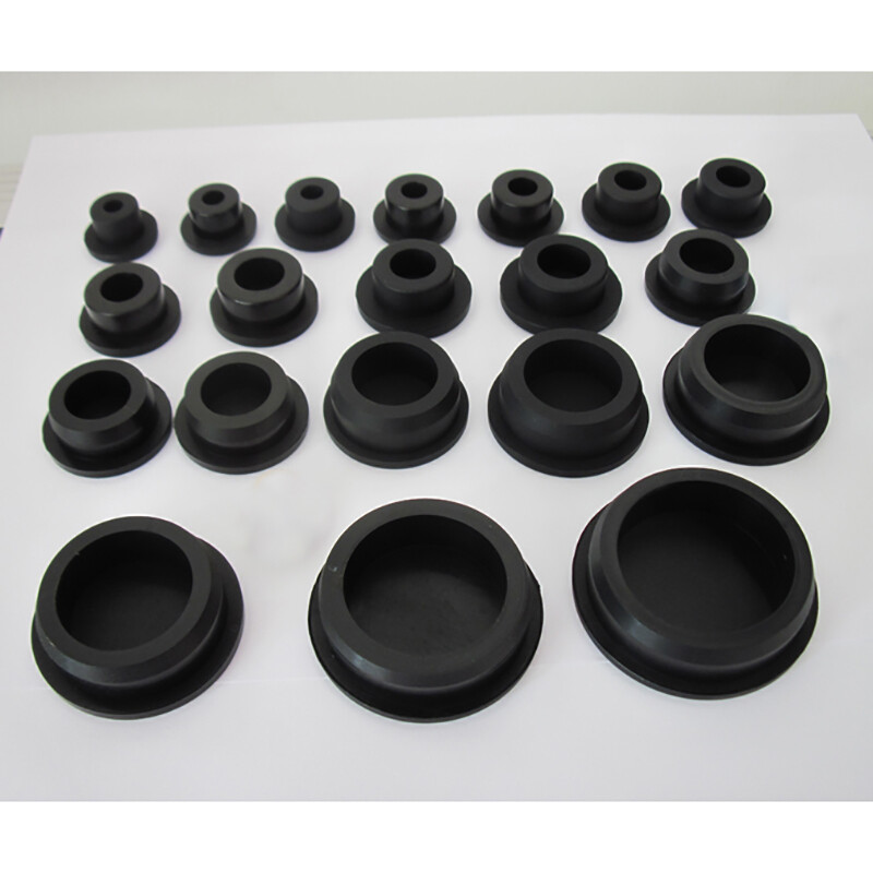 Black Silicone Rubber Round Plug Pipe Seal End Cap Hole Plug 2.7-200mm Full Size