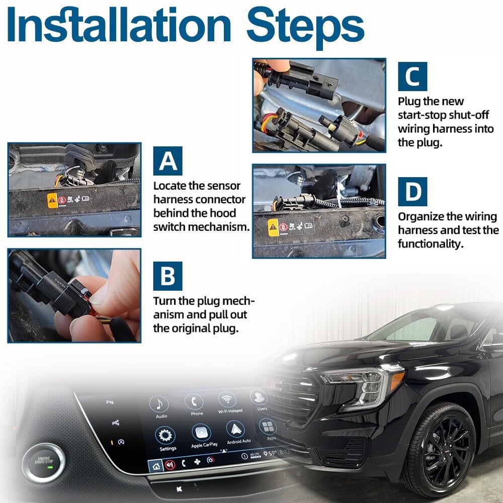 Auto Start Stop Harness Disable Eliminator for 2019-2024 Chevy Equinox