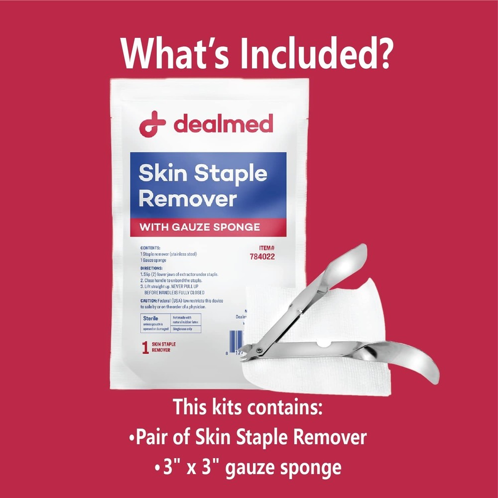 Single-Use Sterile Staple Removal Bundle - Essential for Medical Professionals