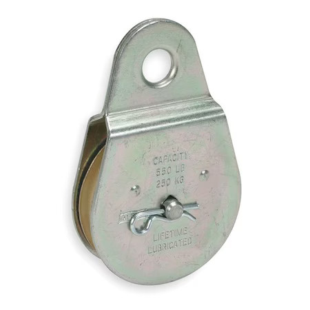 Fixed Eye Pully, Chrome,  1Rch8