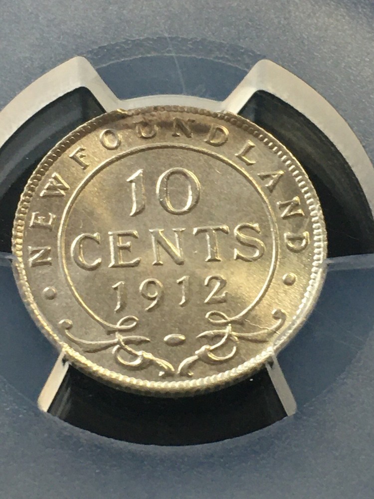 1912 Newfoundland, ¢10 Cent, PCGS Graded, **MS-65** #3231