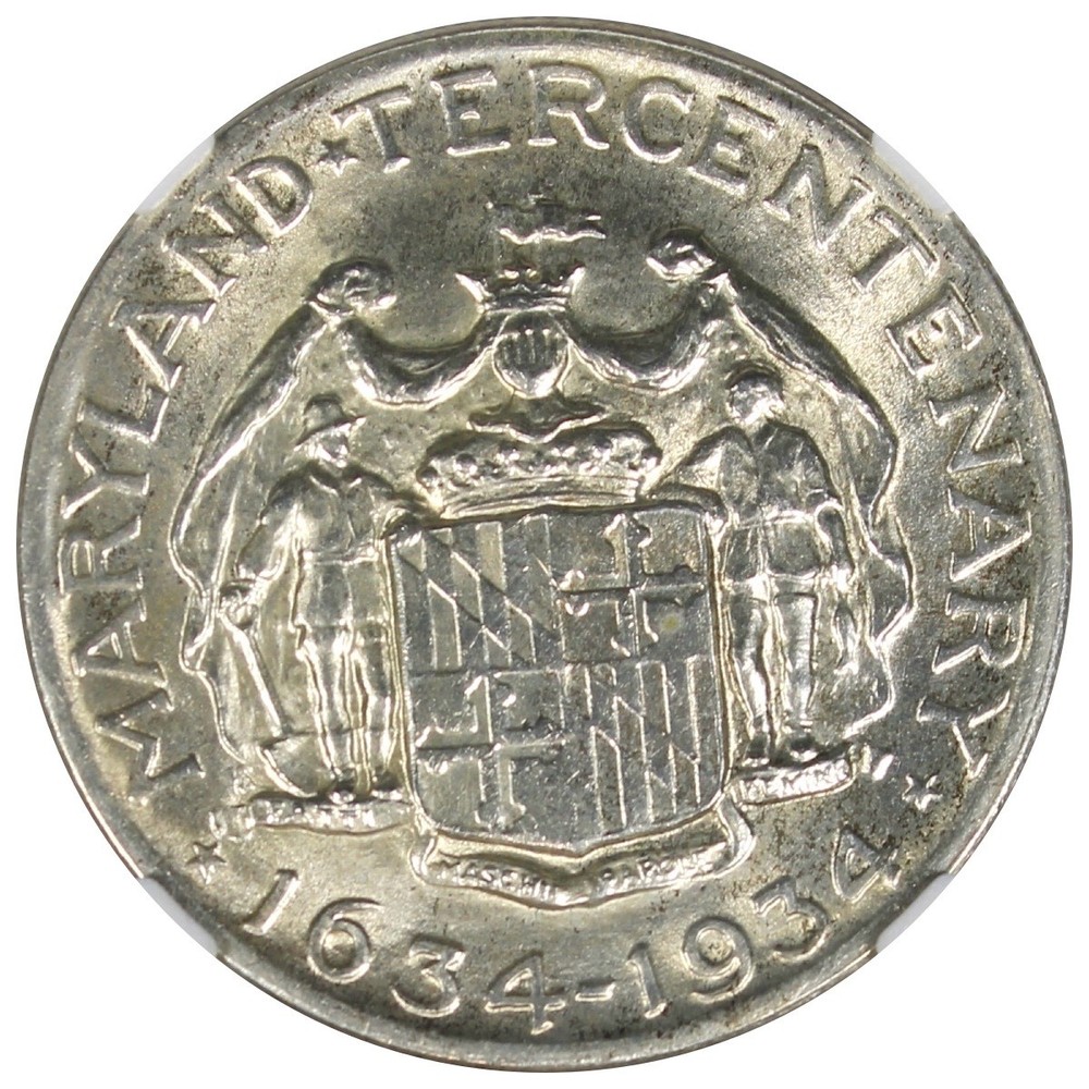 1934 Maryland Commemorative Half Dollar NGC MS64