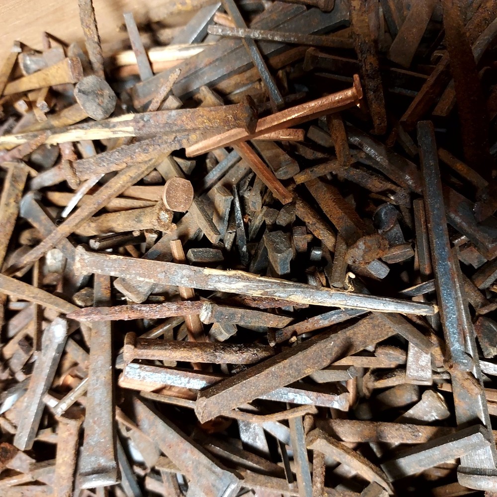10 Lbs Antique Square nails Nice Variety