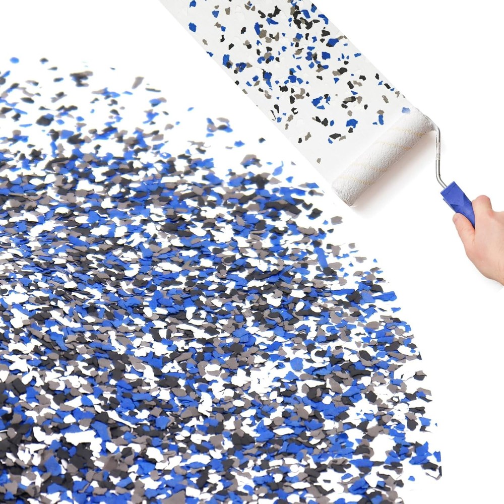 Decorative Epoxy Floor Flakes 1lb | Colored Concrete Coating Chips