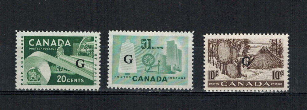 CANADA SCOTT O26,O38,O45 MINT NEVER HINGED