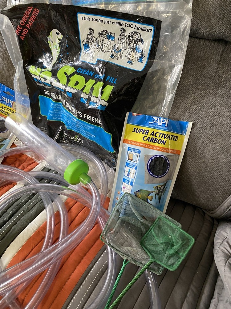Huge Lot Aquarium Maintenance Python25’ No Spill Clean And Fill Filters Carbon