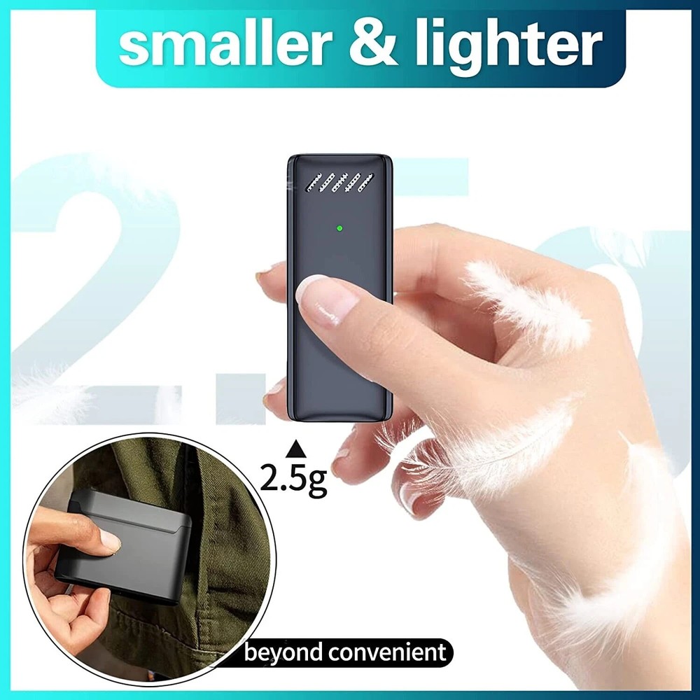 2 pc Professional Wireless Lavalier Microphone for iPhone iPad w/ Charging Case