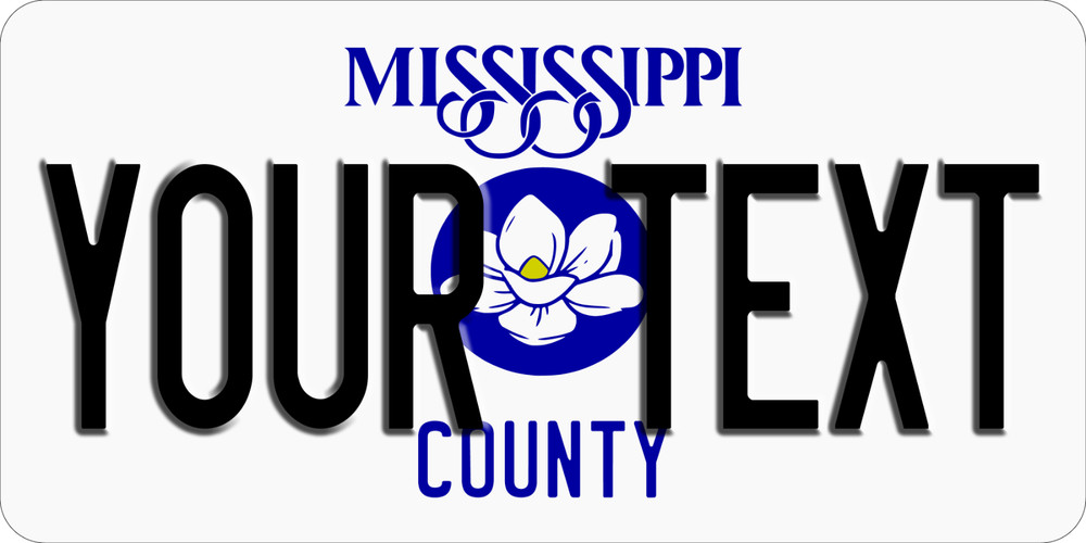 Mississippi Personalized Custom License Plate Car,Auto