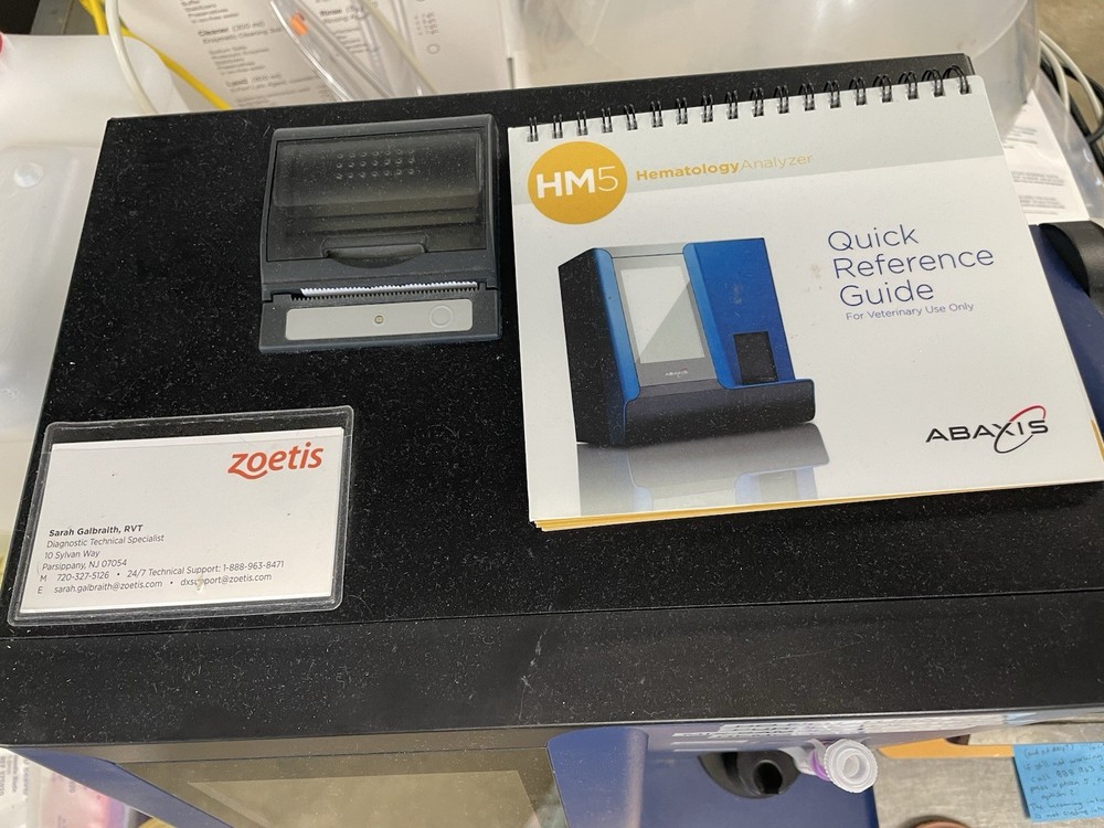Abaxis VetScan HM5 Veterinary Hematology Analyzer