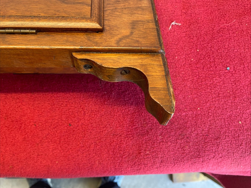 Vintage Singer Sewing Machine Cabinet tip out Front Drawer with panel. B