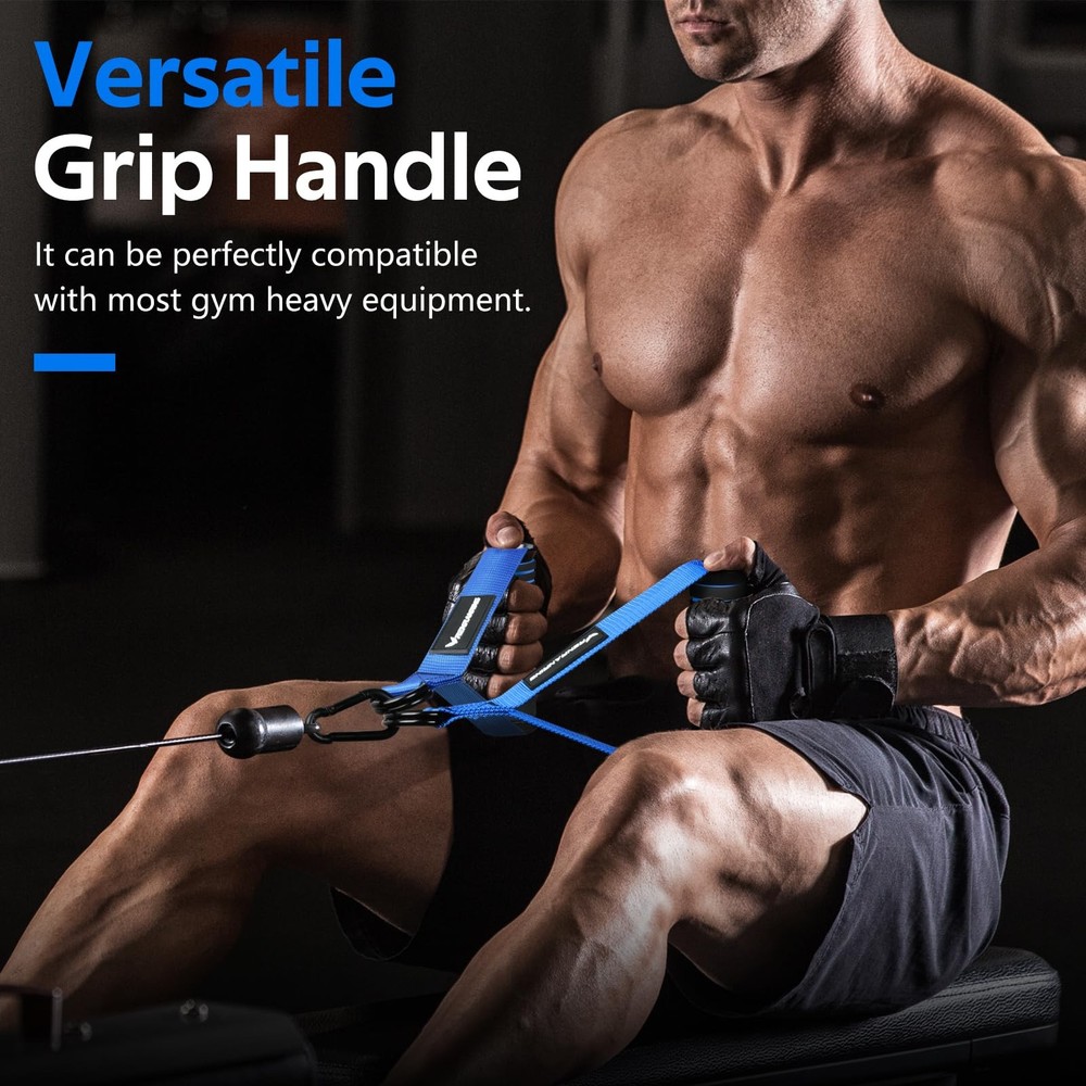 Gym Exercise Handles Replacement Handle Attachments for Cable Machine Pulleys