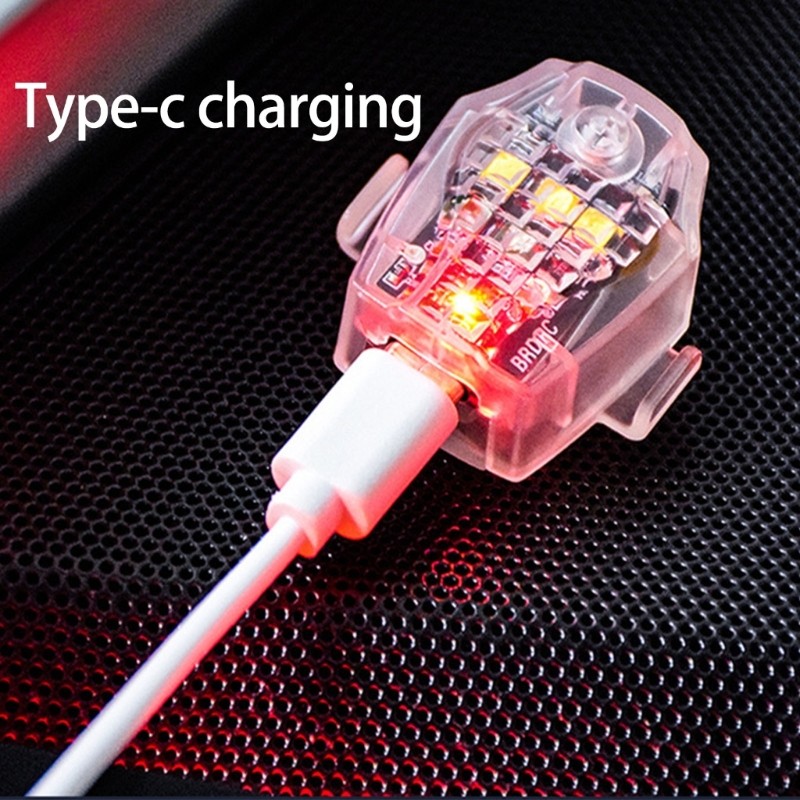 Night Flight Light Multifunctional UAV Warning Lamp 3 Color with Charging Wire