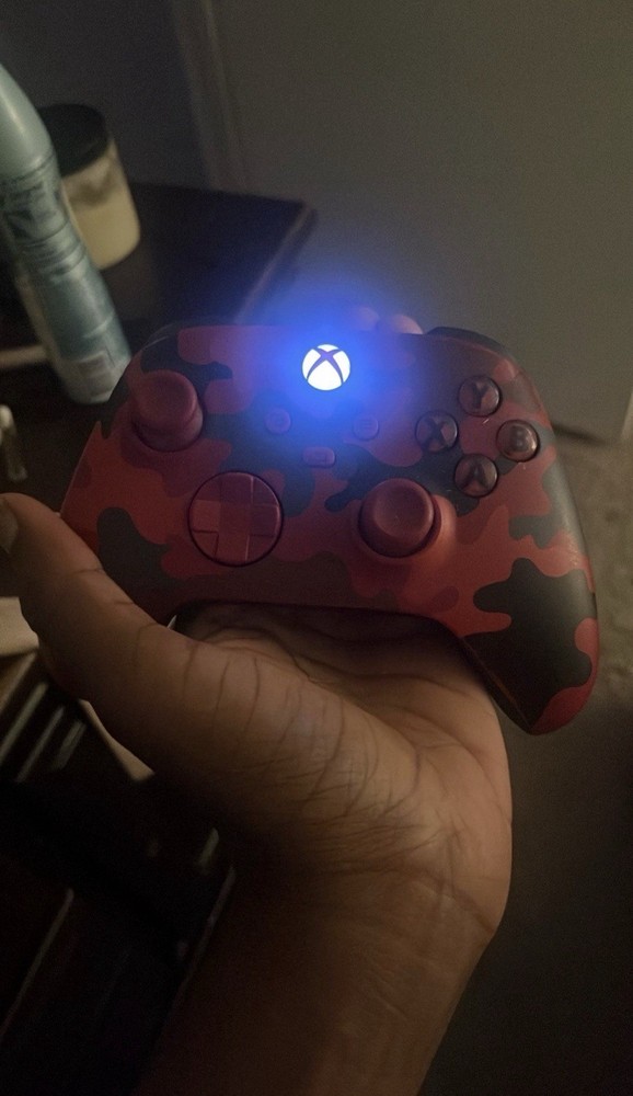 Xbox Console Bundle with Red Camo Controller and Wired Gaming Headset