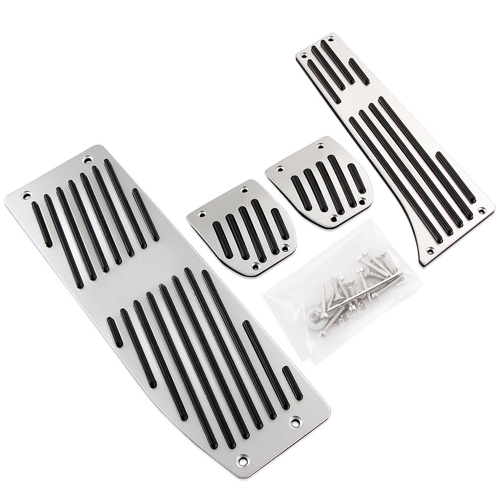 Car Aluminum Footrest Rest Pedals Pad Set For BMW X1 E30 E36 E46 E90 E87 E93