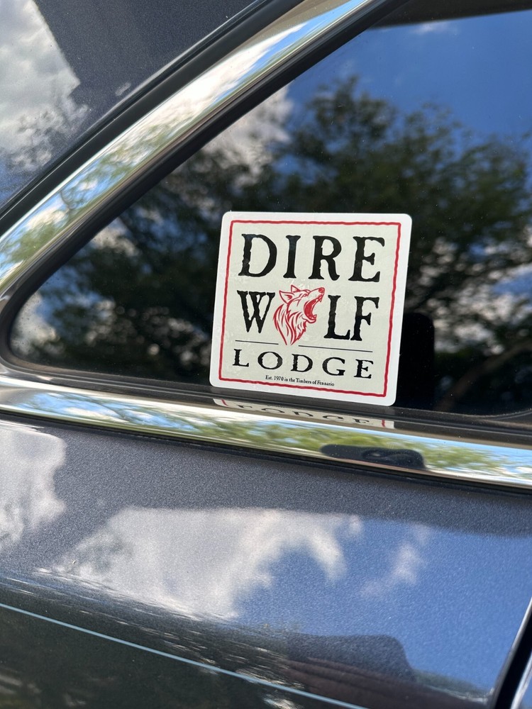 Dire Wolf Lodge Vinyl Sticker - Grateful Dead