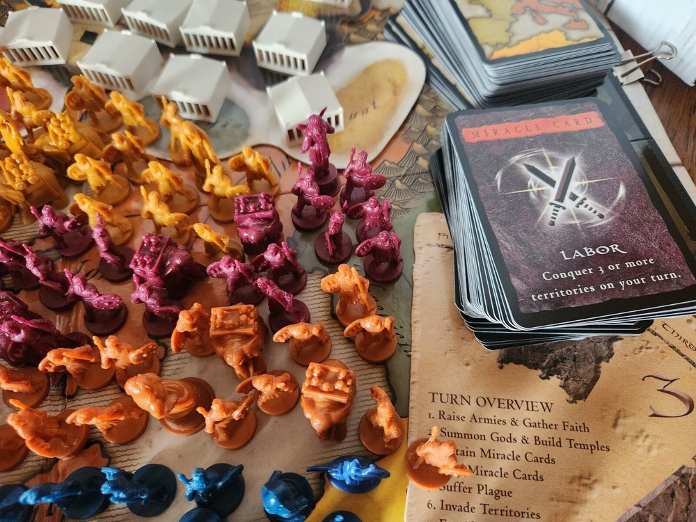 Risk Godstorm REPLACEMENT Game Pieces Cards Pieces Dice READ