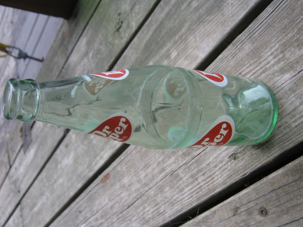 Vintage Old Dr Pepper Empty Bottle 16 0z