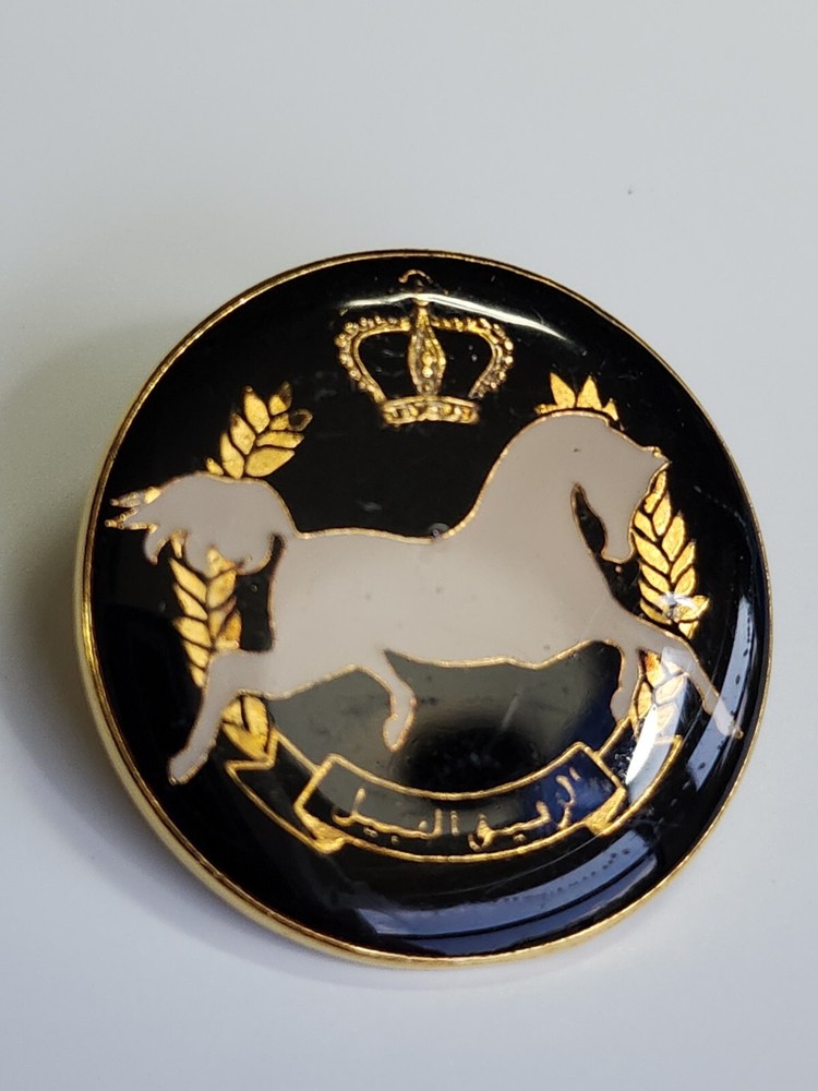 White Horse With Crown Lapel Pin