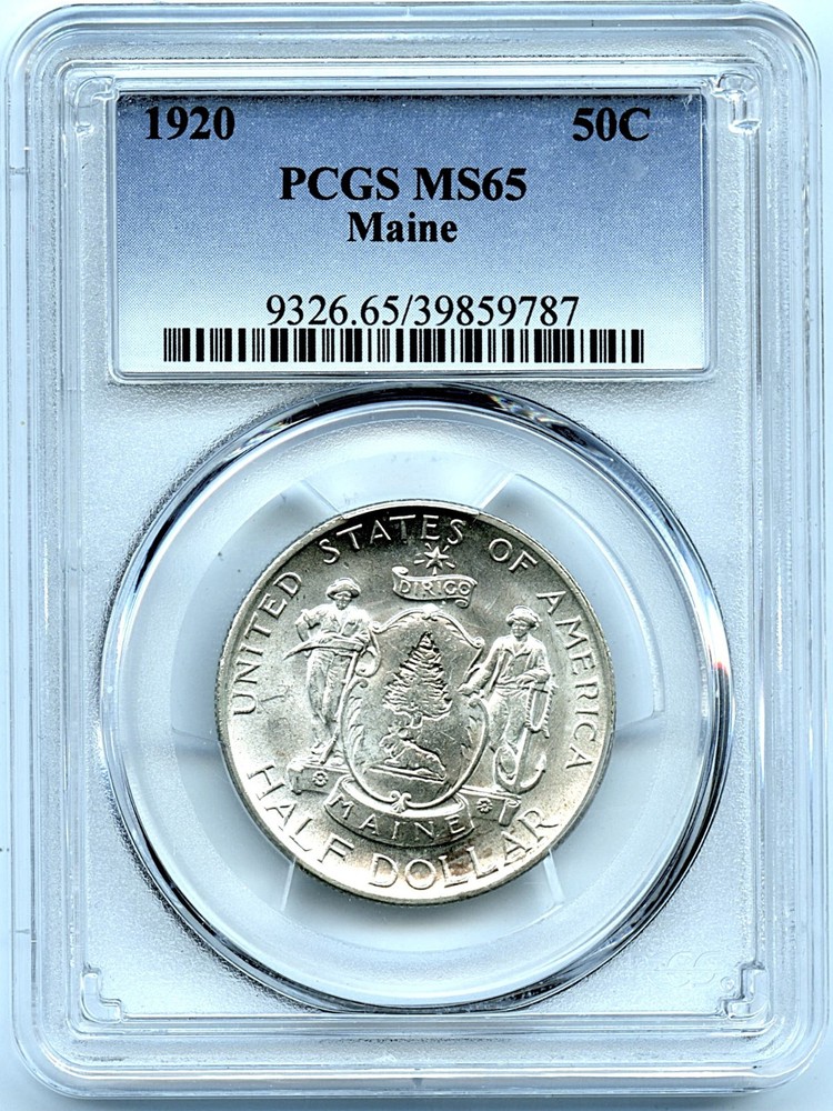 1920 Maine Silver Commemorative, PCGS MS65