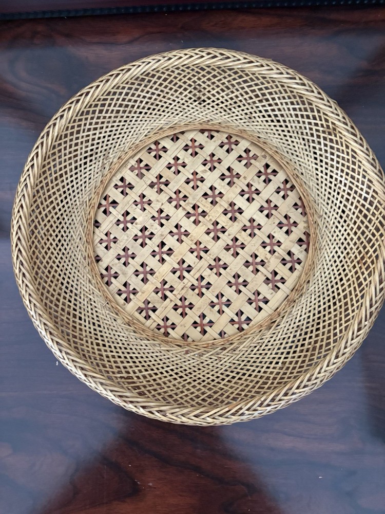 Rattan Basket 11.5”x12”