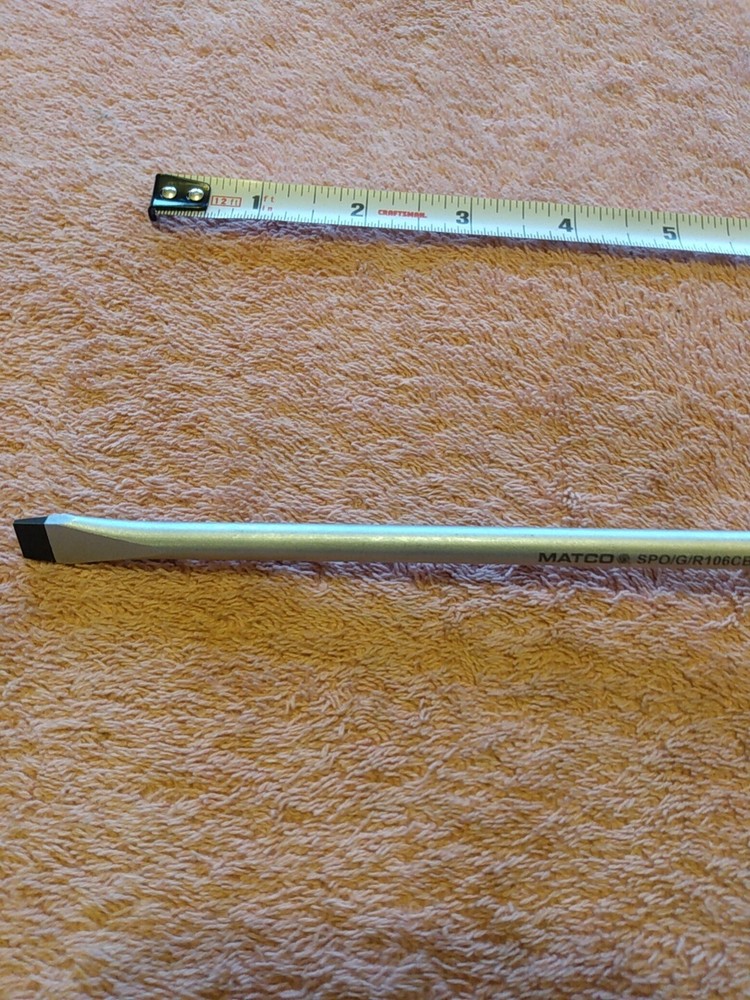 Matco Tools Slotted Screwdriver Orange New