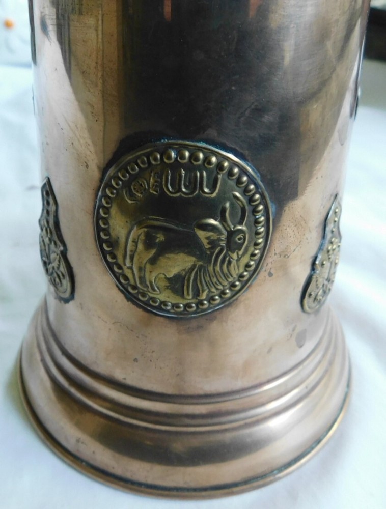 FINE ANTIQUE HAND MADE PERSIAN COPPER CUP