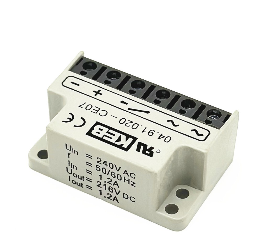 KEB 04.91.020-CE07 Uin max 500VAC 0,9*Uin 2,0A full-wave rectifier module