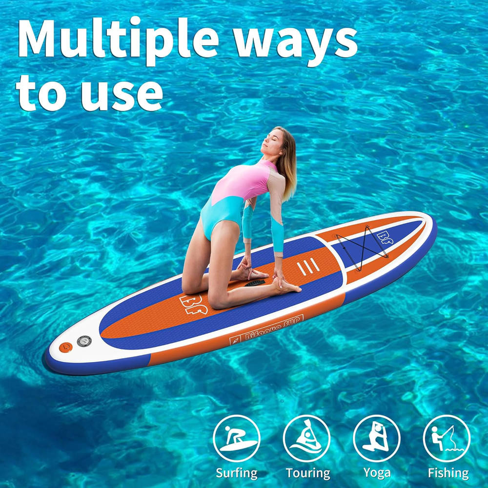 Inflatable Stand up Paddle Board with SUP Accessories & Backpack. Paddle Boards
